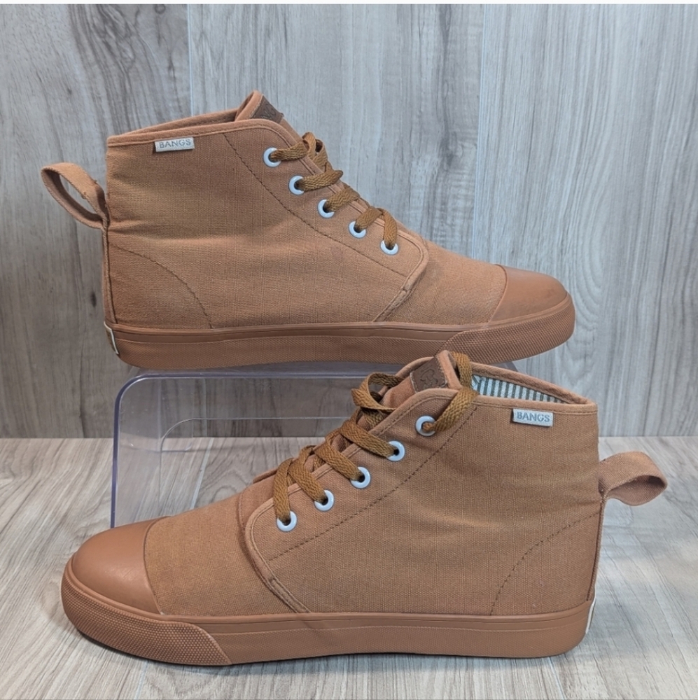 BANGS SHOES Sahara Sand High Top Unisex Women's Size 8.5 Mens Size 7